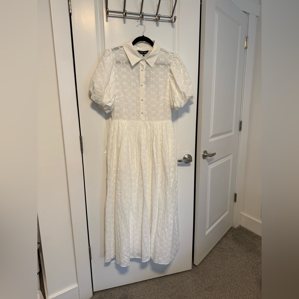 Sister Jane Ivory Embroidered Dress